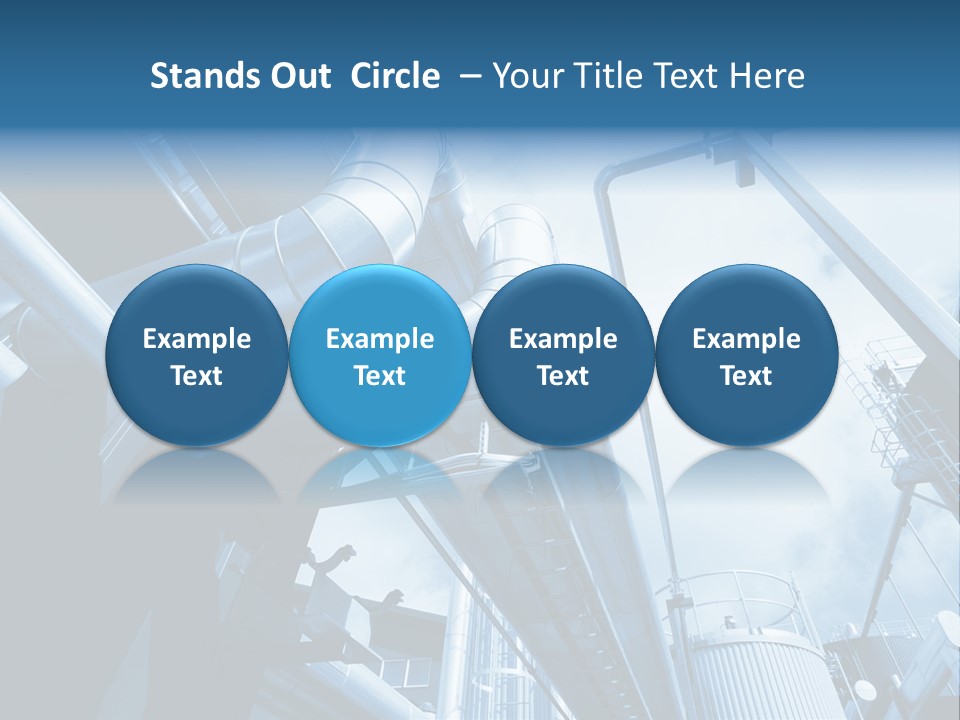 Pipe Plant Tube PowerPoint Template