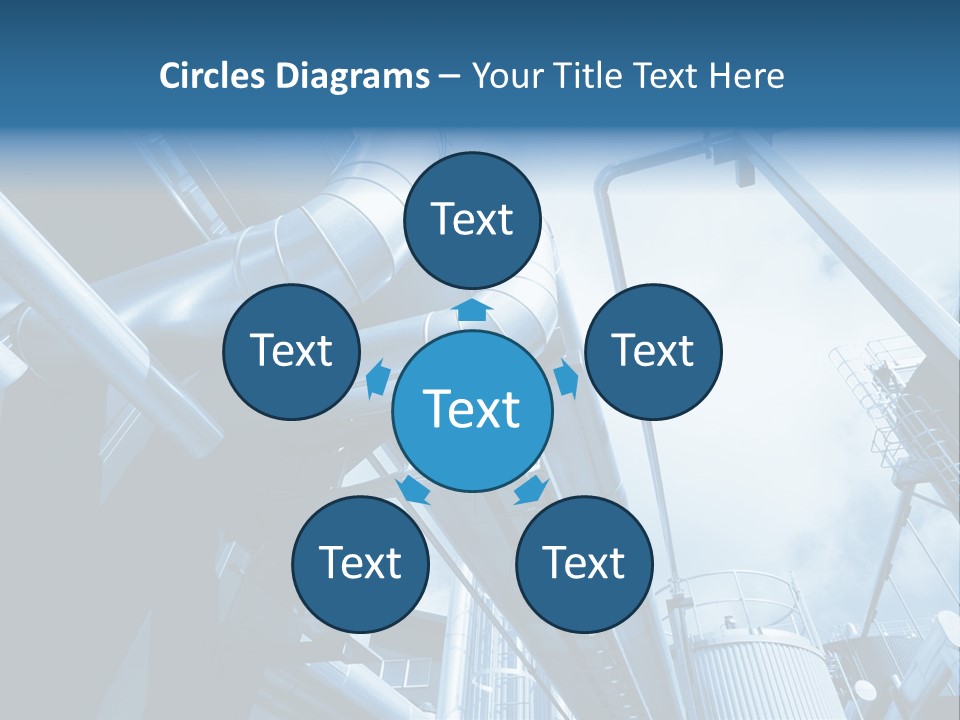 Pipe Plant Tube PowerPoint Template