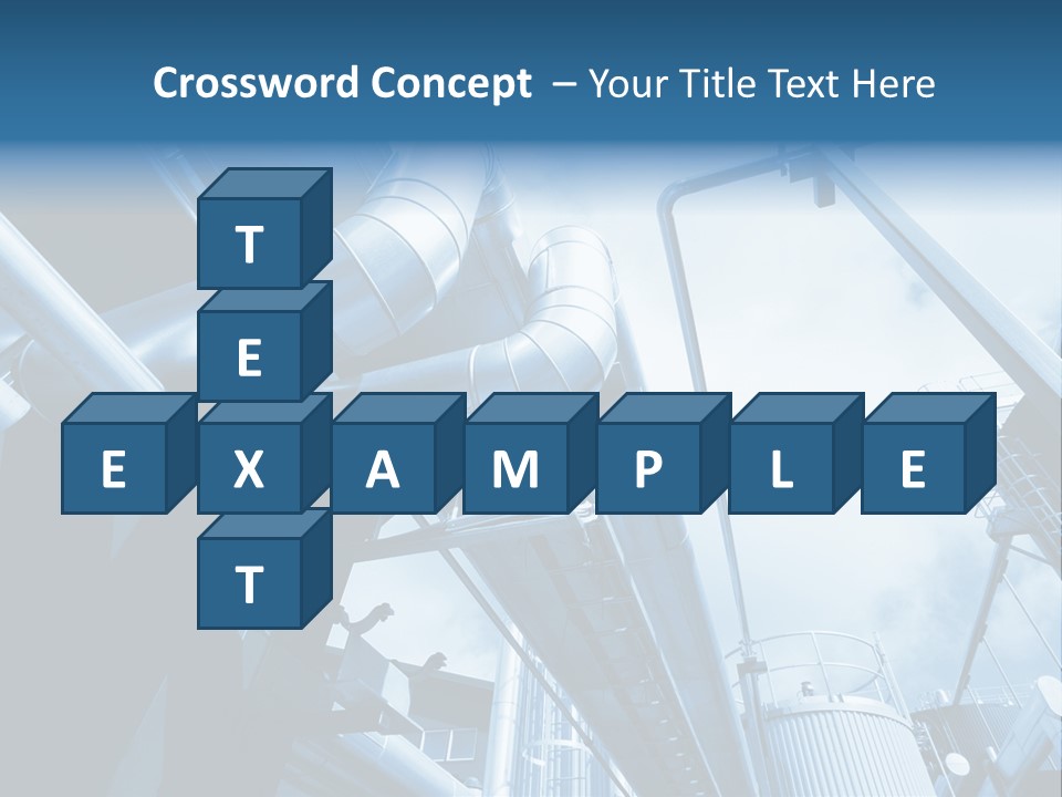 Pipe Plant Tube PowerPoint Template