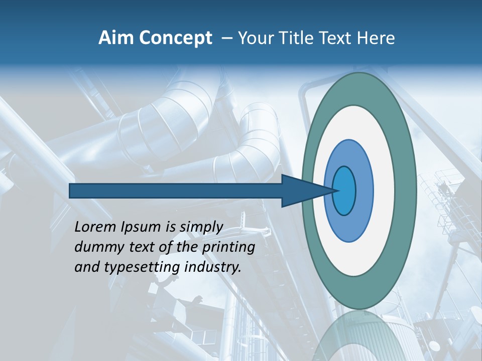 Pipe Plant Tube PowerPoint Template