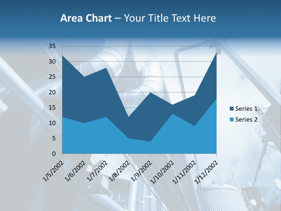 Pipe Plant Tube PowerPoint Template