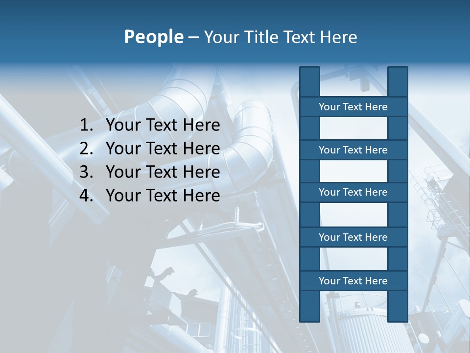 Pipe Plant Tube PowerPoint Template