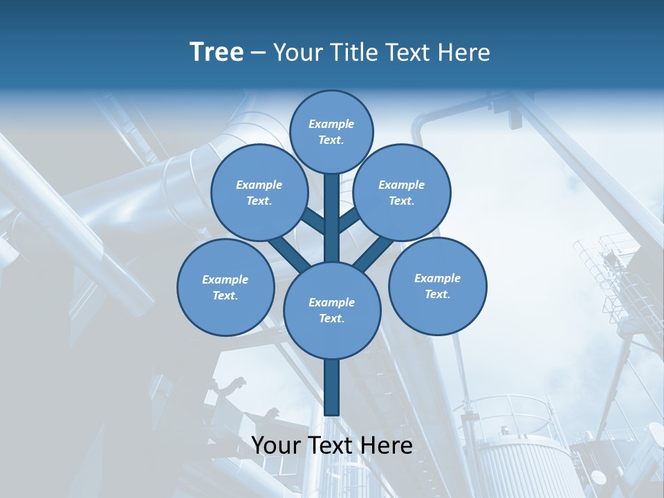 Pipe Plant Tube PowerPoint Template