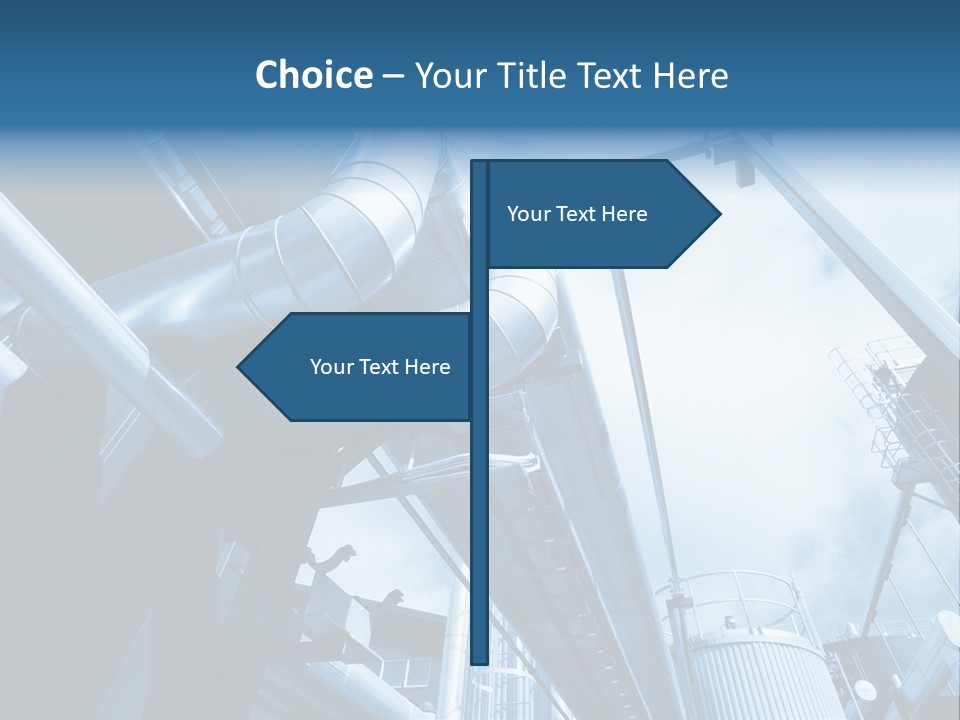 Pipe Plant Tube PowerPoint Template