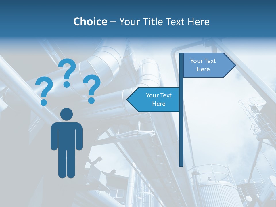 Pipe Plant Tube PowerPoint Template