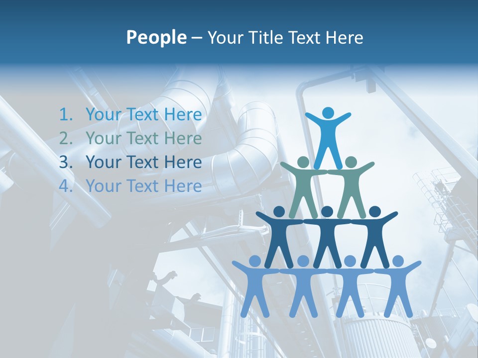 Pipe Plant Tube PowerPoint Template