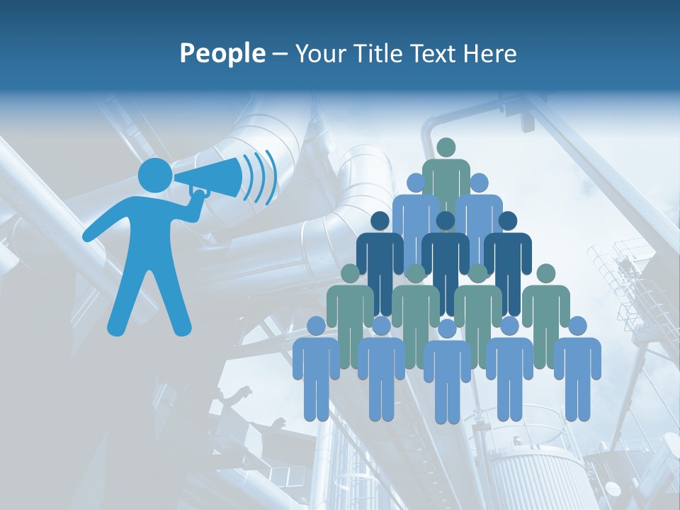 Pipe Plant Tube PowerPoint Template