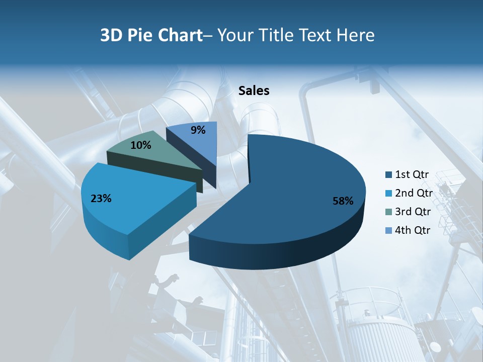 Pipe Plant Tube PowerPoint Template