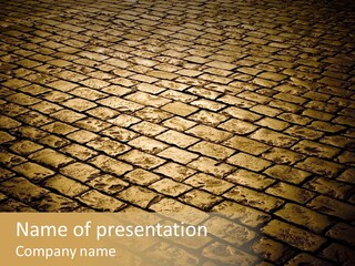 Close Up Pavement PowerPoint Template