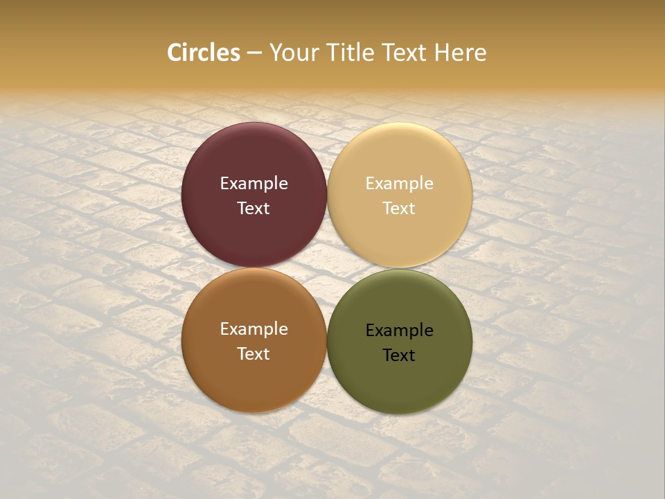 Close Up Pavement PowerPoint Template