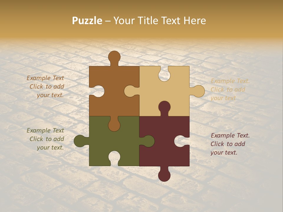 Close Up Pavement PowerPoint Template