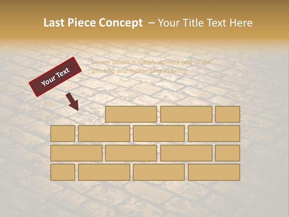 Close Up Pavement PowerPoint Template