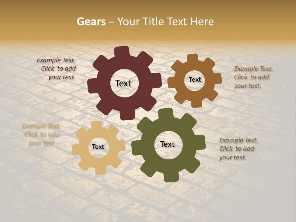 Close Up Pavement PowerPoint Template