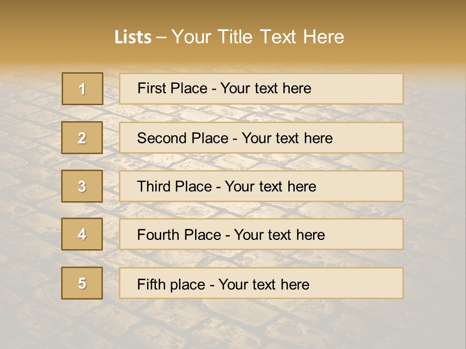 Close Up Pavement PowerPoint Template