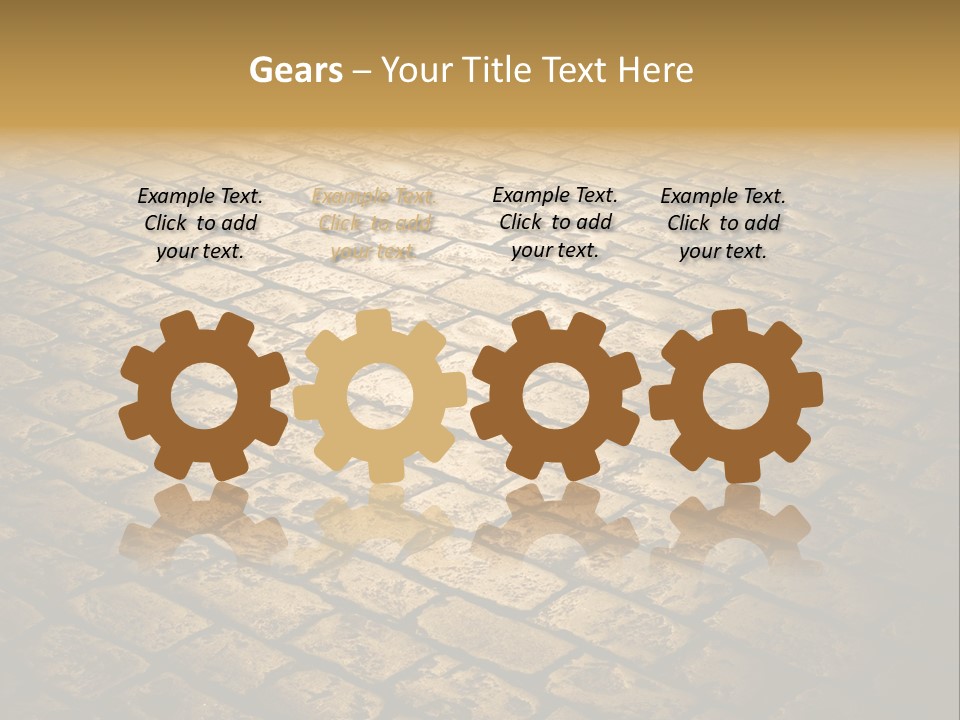 Close Up Pavement PowerPoint Template