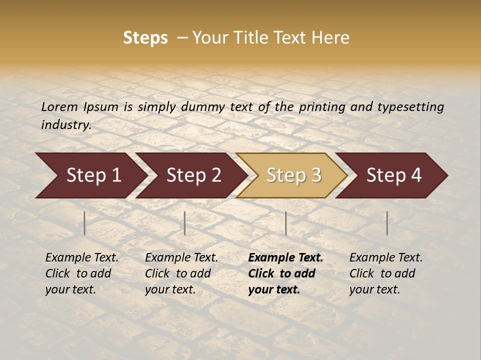 Close Up Pavement PowerPoint Template