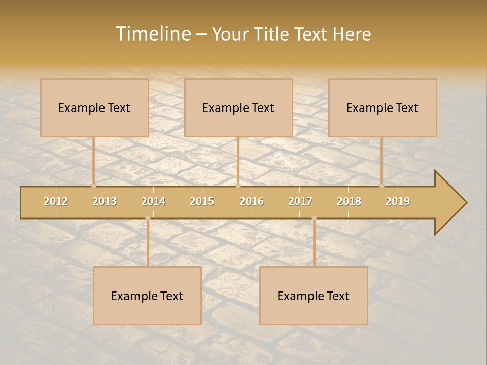 Close Up Pavement PowerPoint Template