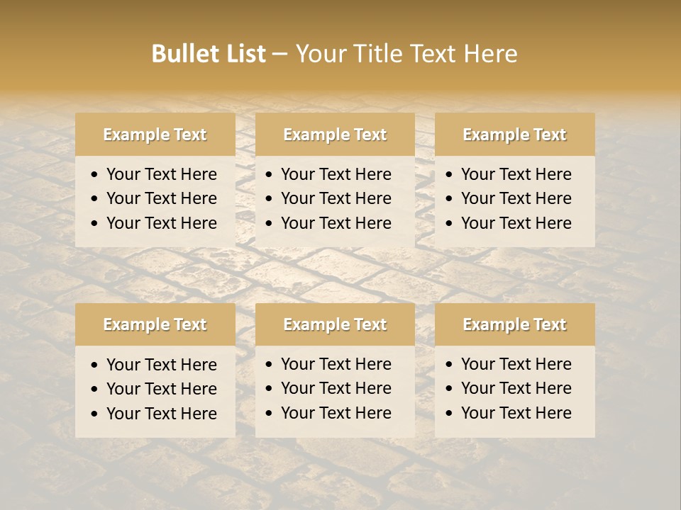 Close Up Pavement PowerPoint Template