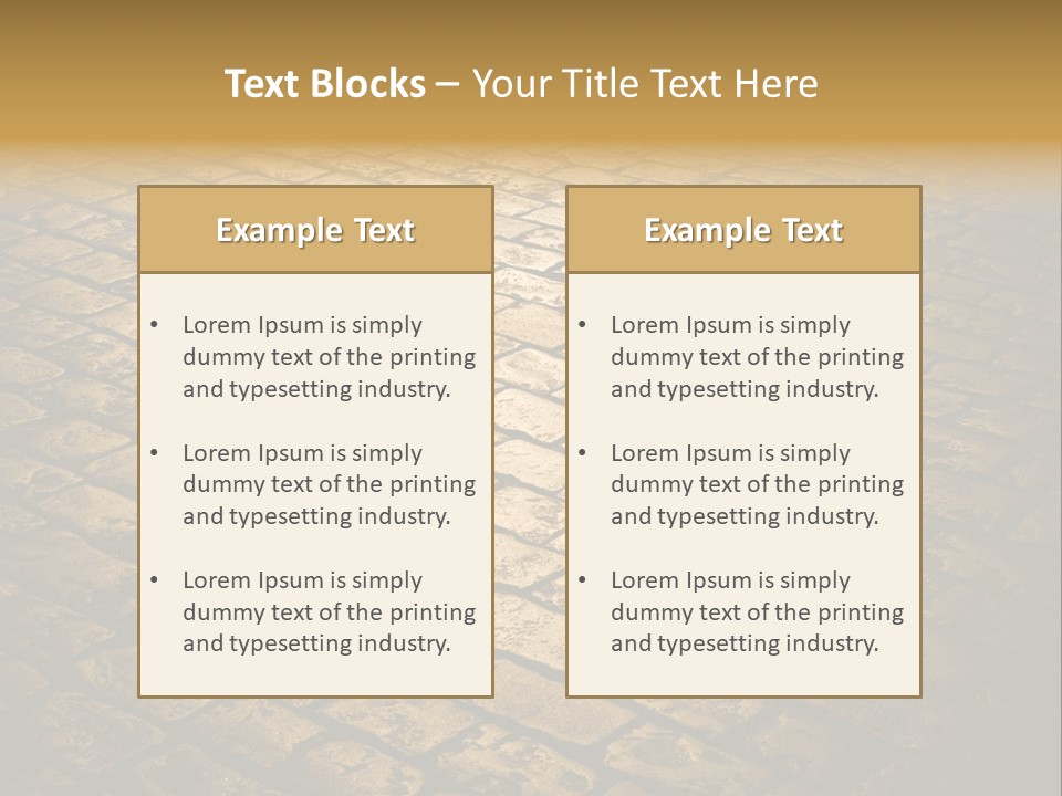 Close Up Pavement PowerPoint Template