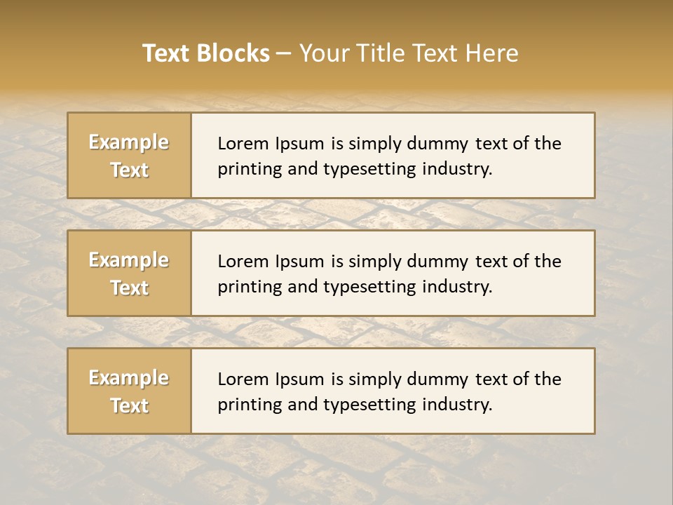 Close Up Pavement PowerPoint Template