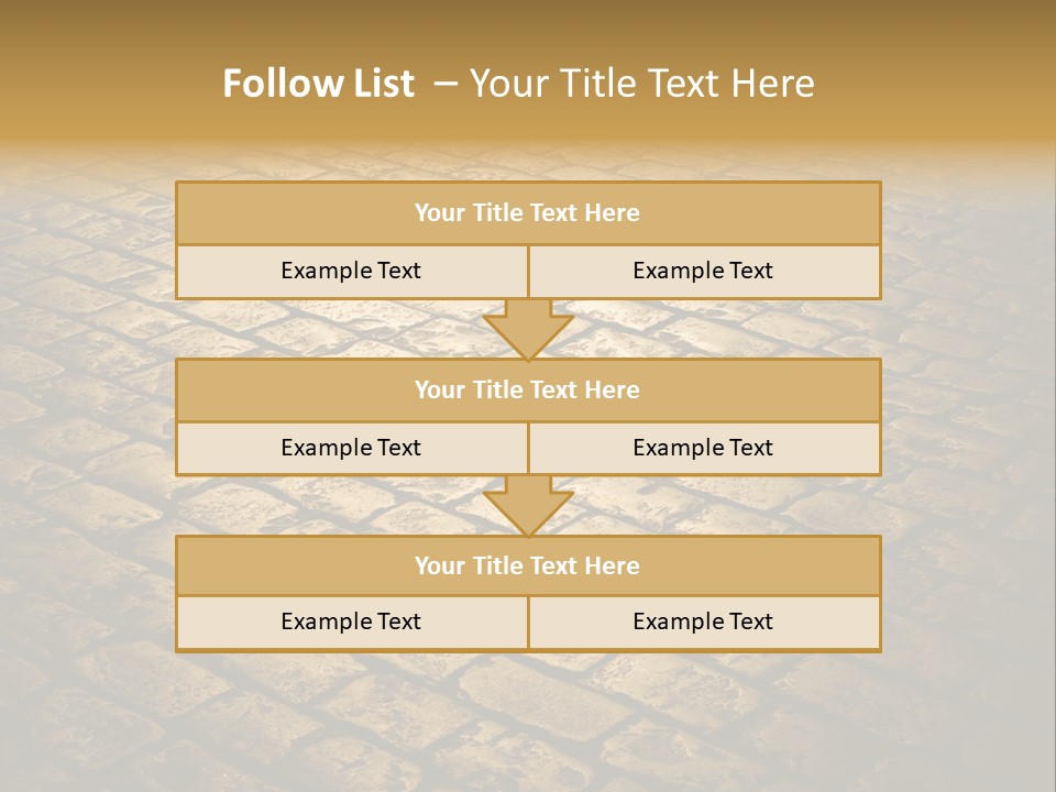 Close Up Pavement PowerPoint Template