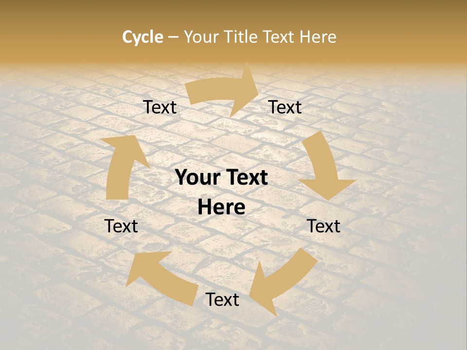 Close Up Pavement PowerPoint Template