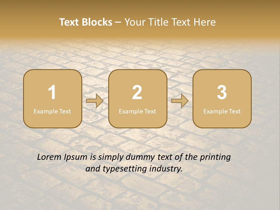 Close Up Pavement PowerPoint Template