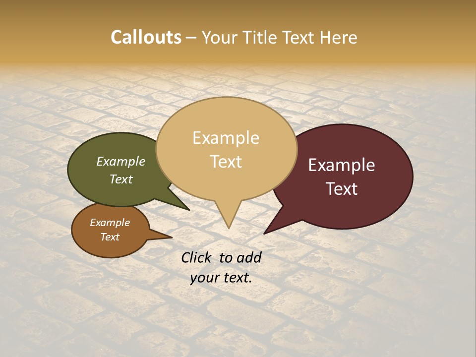 Close Up Pavement PowerPoint Template