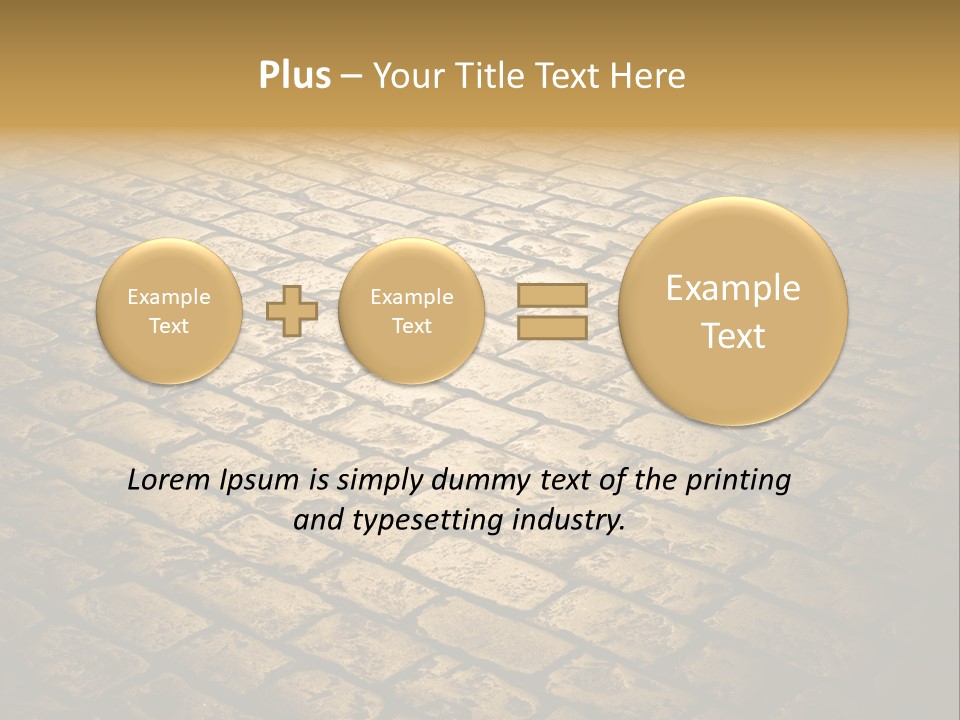 Close Up Pavement PowerPoint Template