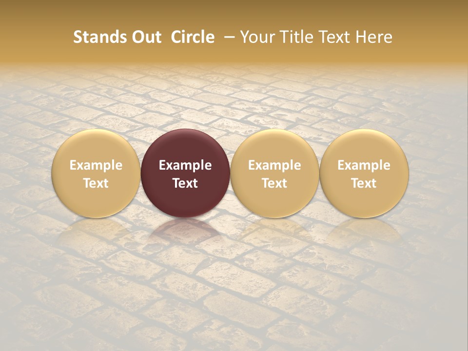 Close Up Pavement PowerPoint Template