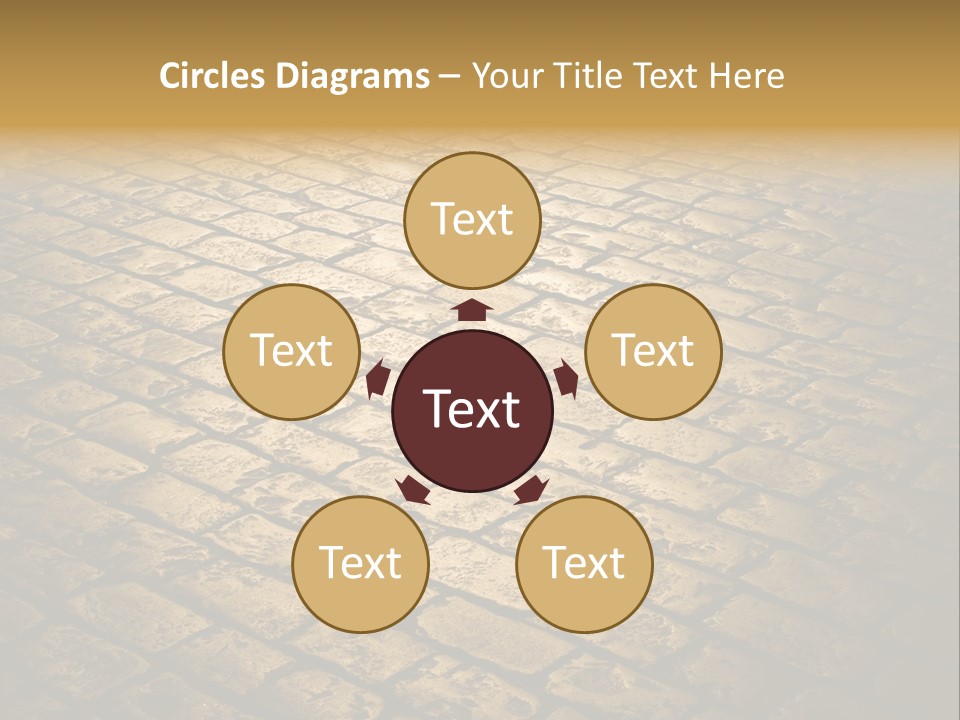 Close Up Pavement PowerPoint Template