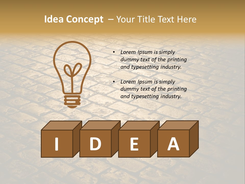 Close Up Pavement PowerPoint Template