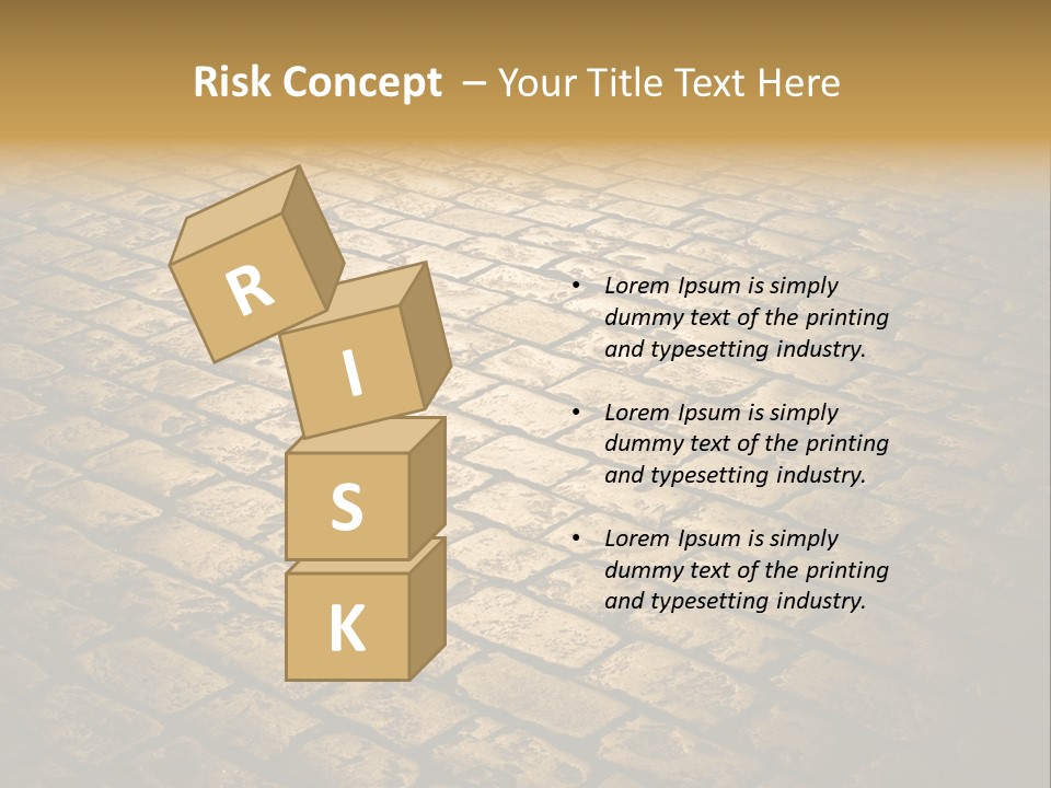 Close Up Pavement PowerPoint Template