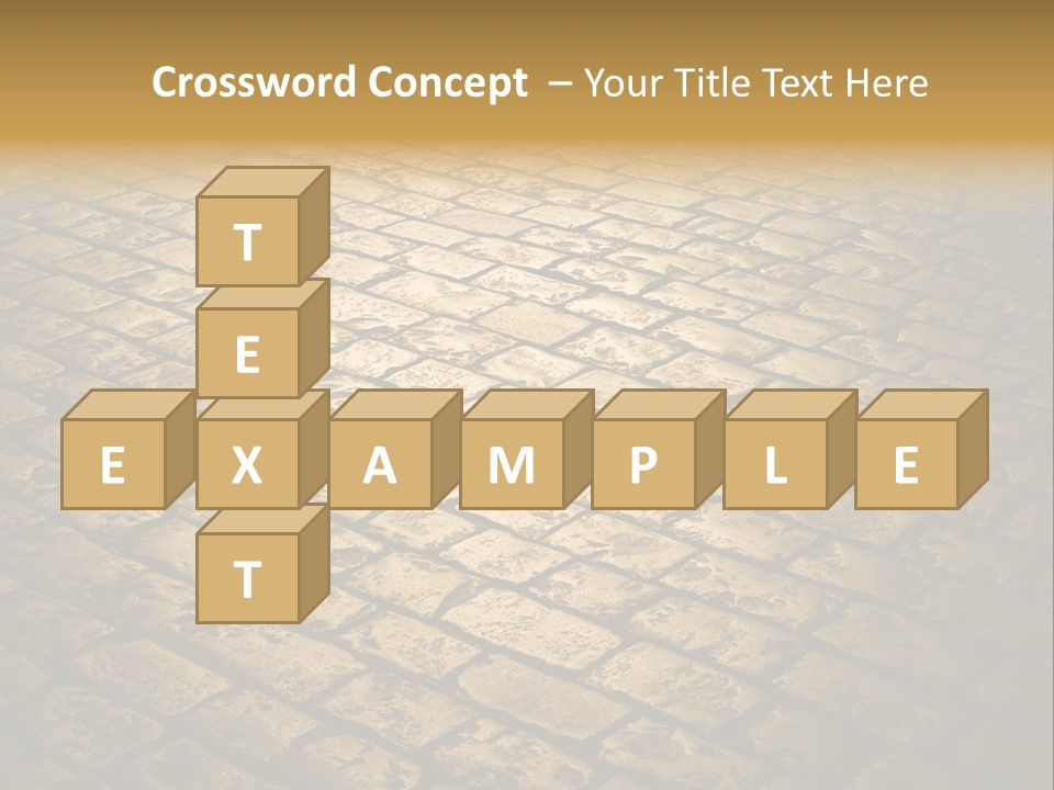 Close Up Pavement PowerPoint Template