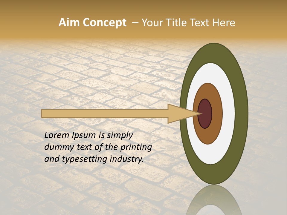 Close Up Pavement PowerPoint Template