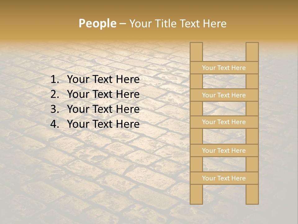 Close Up Pavement PowerPoint Template