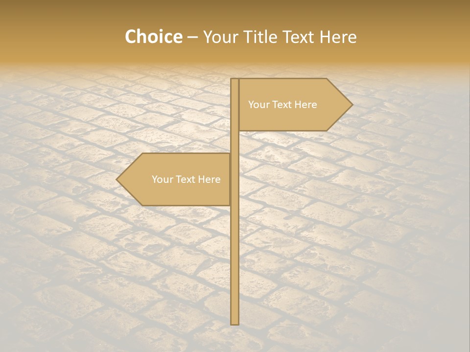 Close Up Pavement PowerPoint Template