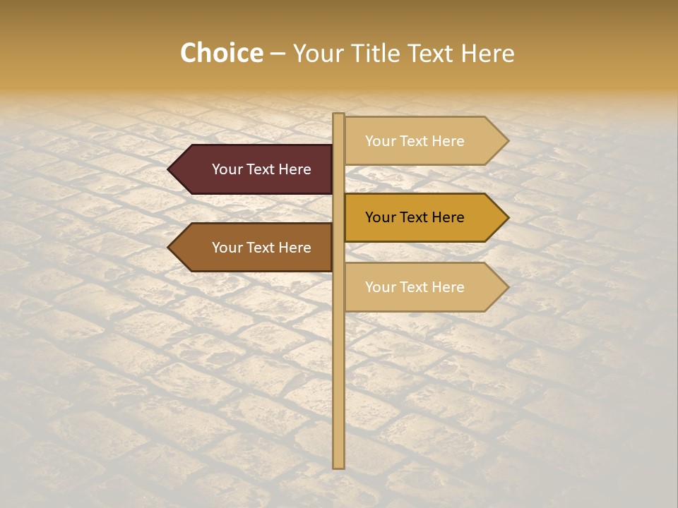 Close Up Pavement PowerPoint Template