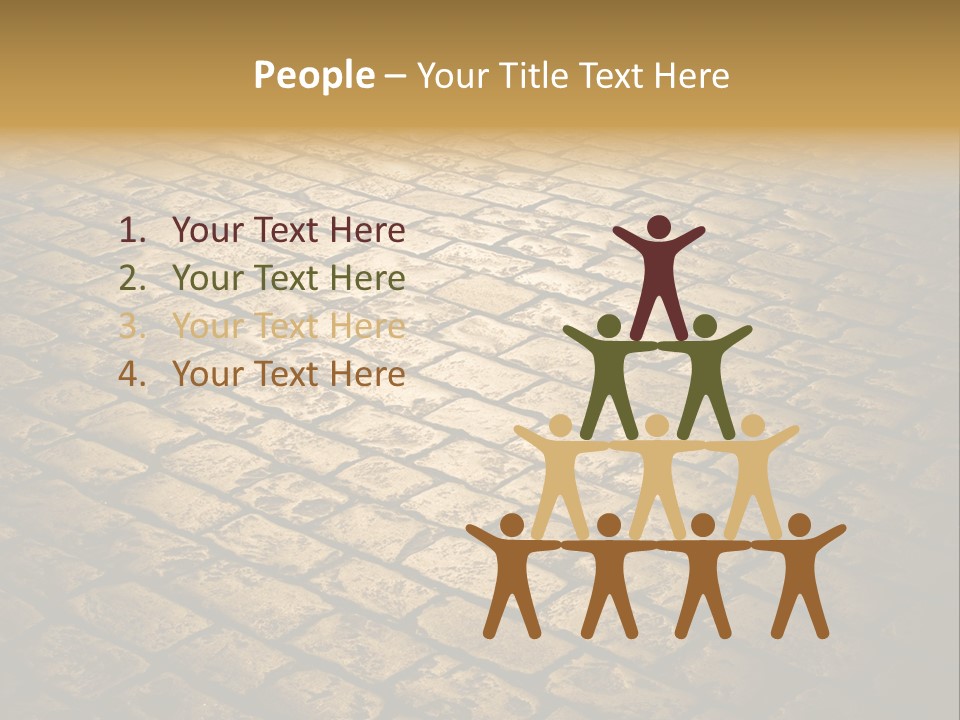 Close Up Pavement PowerPoint Template