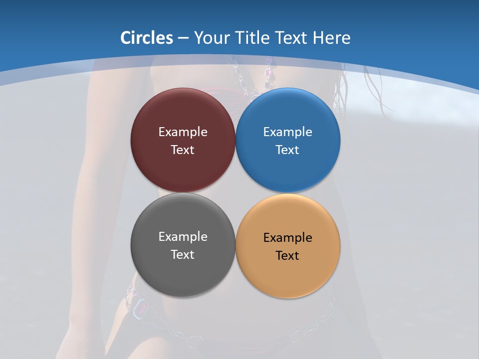 Hotbabe Bikini Beach PowerPoint Template