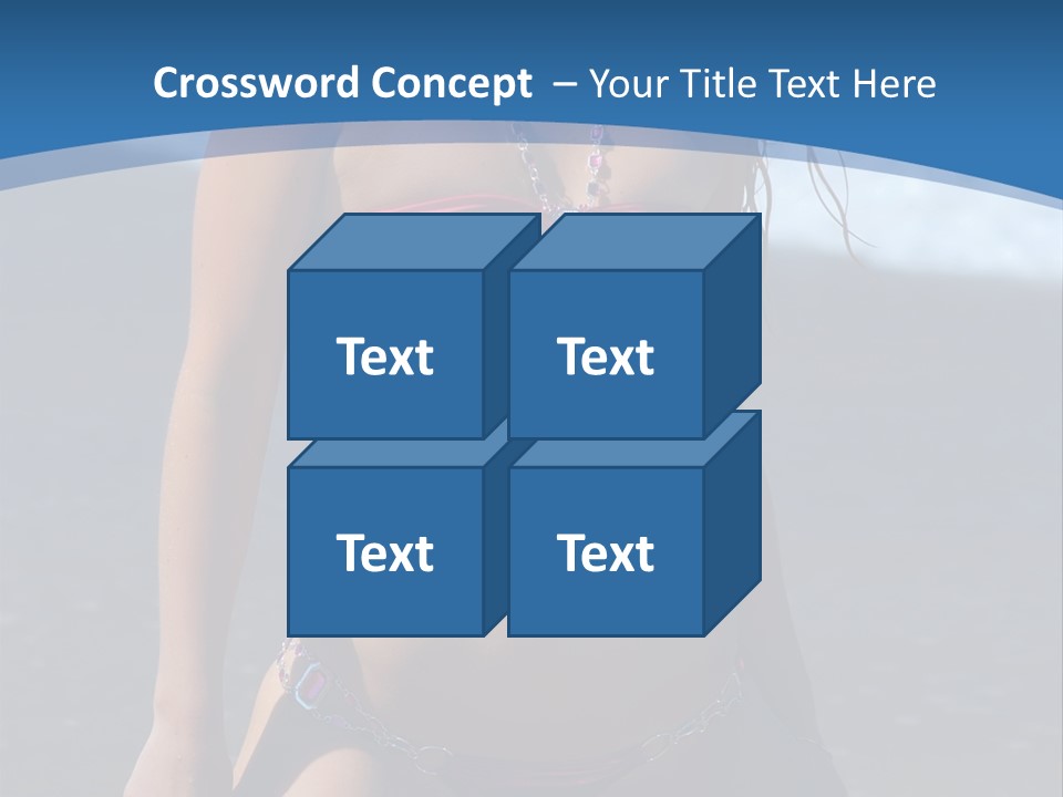 Hotbabe Bikini Beach PowerPoint Template