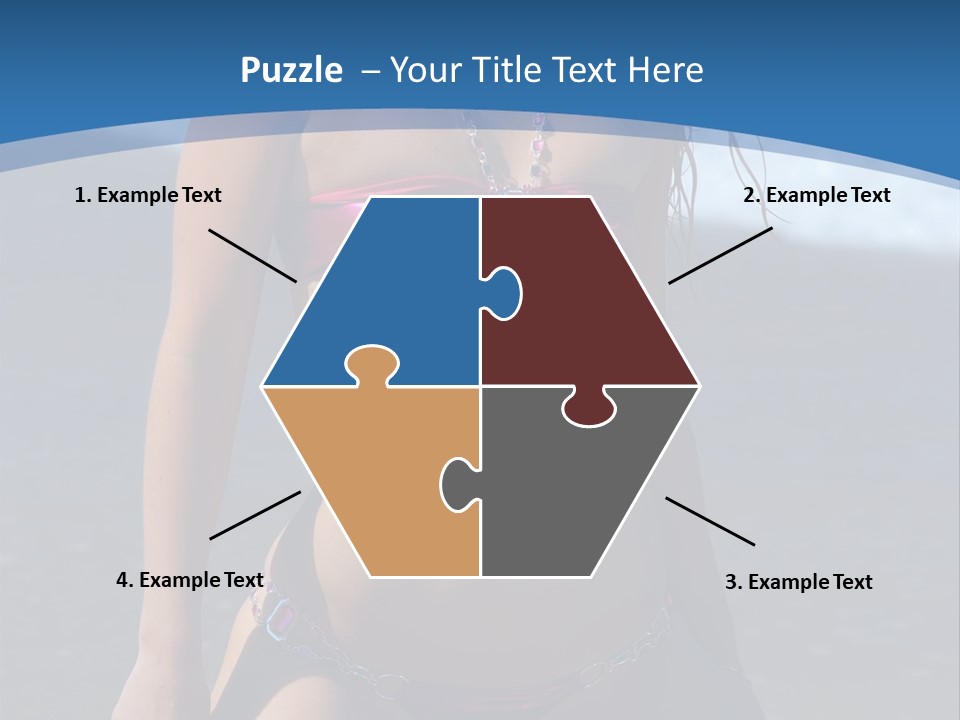 Hotbabe Bikini Beach PowerPoint Template