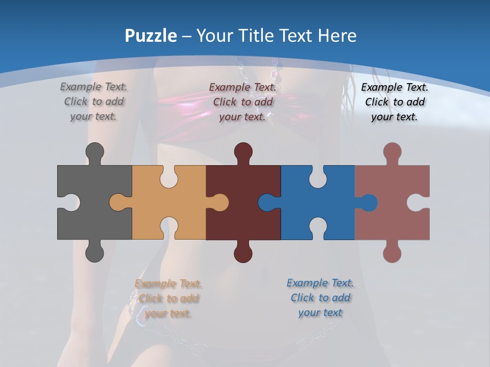 Hotbabe Bikini Beach PowerPoint Template