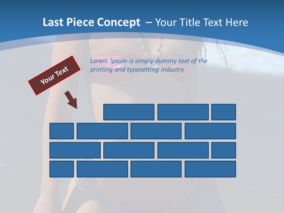 Hotbabe Bikini Beach PowerPoint Template