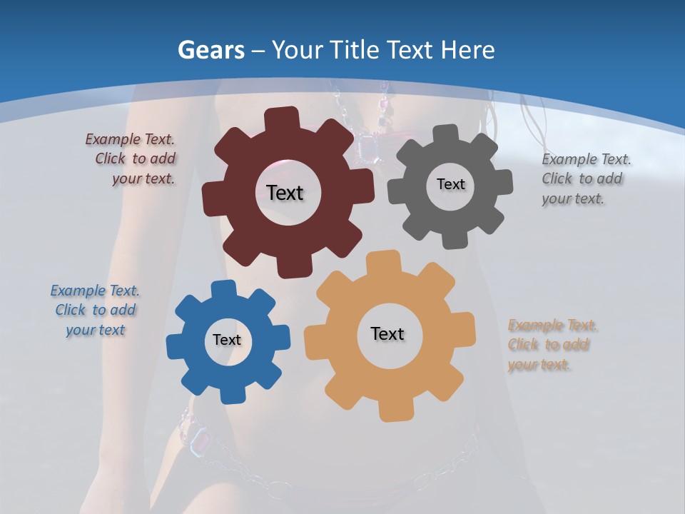 Hotbabe Bikini Beach PowerPoint Template