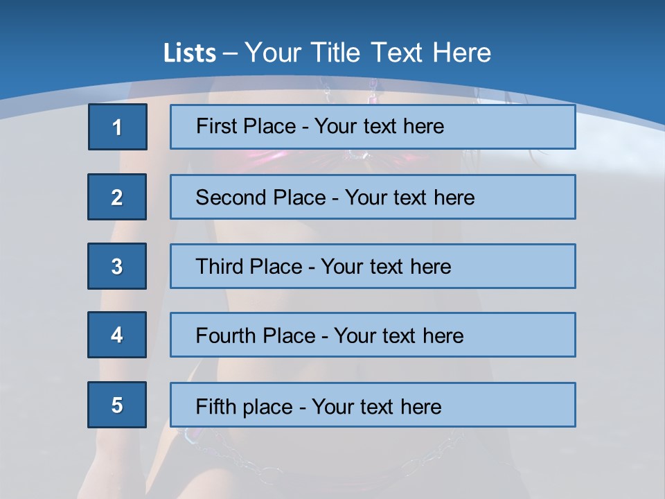 Hotbabe Bikini Beach PowerPoint Template