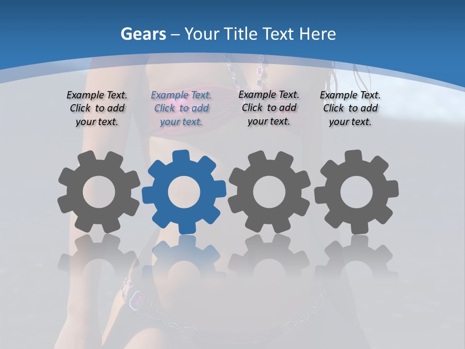 Hotbabe Bikini Beach PowerPoint Template