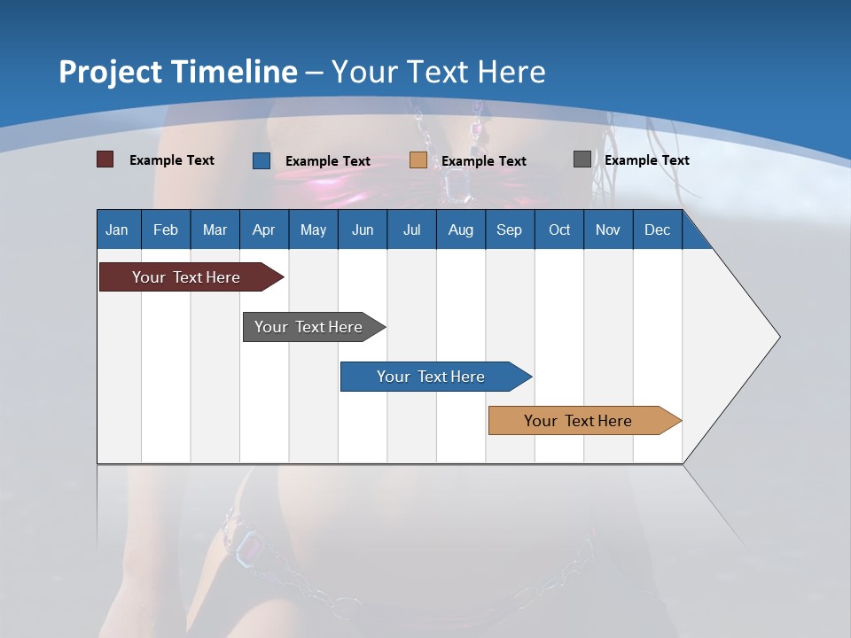 Hotbabe Bikini Beach PowerPoint Template