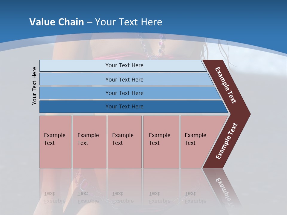 Hotbabe Bikini Beach PowerPoint Template