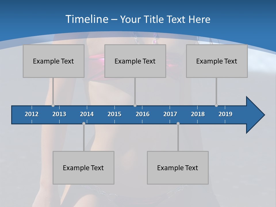 Hotbabe Bikini Beach PowerPoint Template